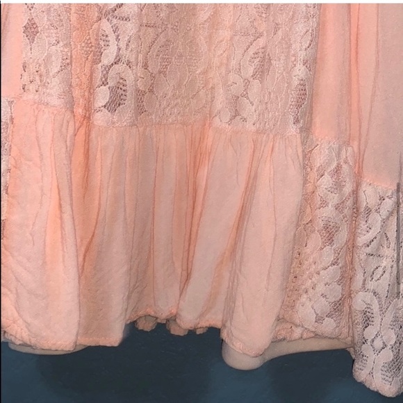 Entro peach lace patchwork sundress - Picture 3 of 5
